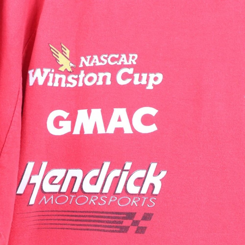 Vtg 90s NASCAR Jeff Gordon Rainbow Striped T-Shirt - Picture 5 of 9